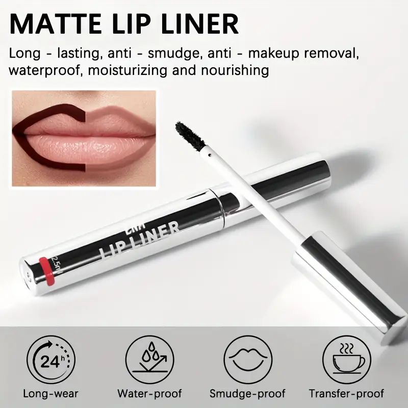 4PCS Matte Lip Liner Set – Waterproof, Long-Lasting & Smudge-Proof - Image 3