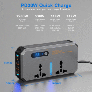 200W Car Power Inverter