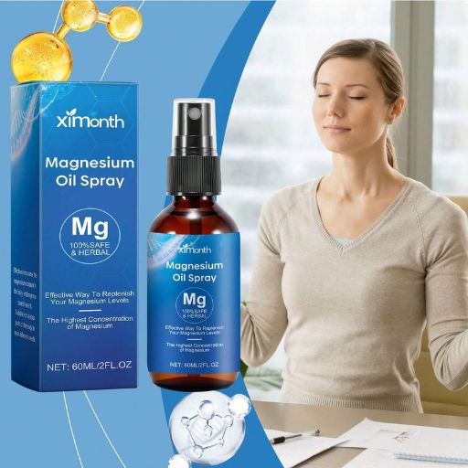 Magnesium Oil Spray, Pure Magnesium Oil Spray, 100% Natural Magnesium Oil Spray (2 Fl.Oz) - Image 2