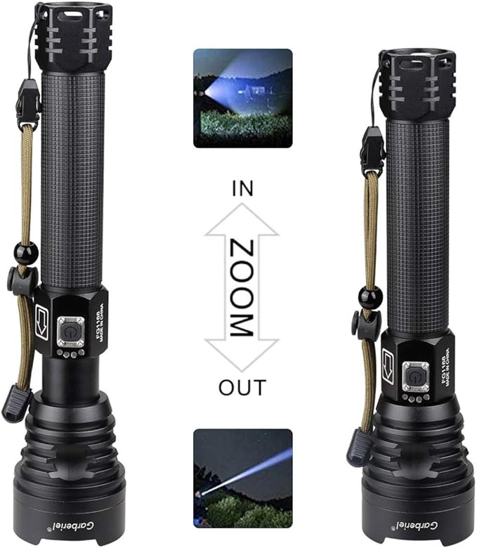 P90 LED Rechargeable Laser Flashlight - Image 4