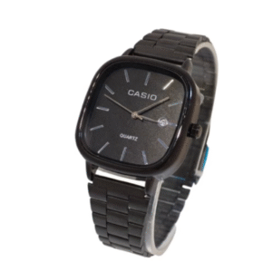 Casio Watch for Unisex Stainless Steel -Black