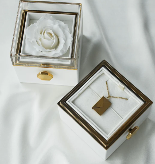 Rose Shaped Jewelry Storage (Square) - Image 2